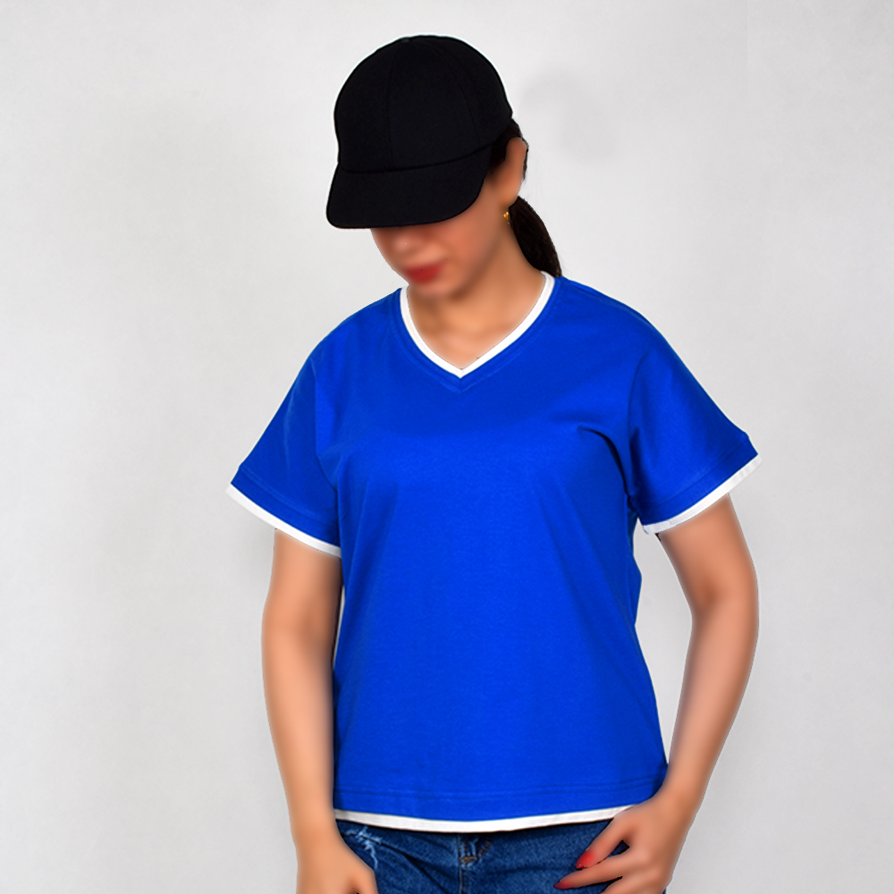 تیشرت یقه هفت زنانه