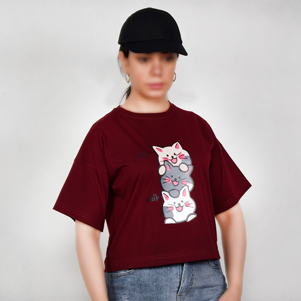 کراپ زنانه گربه