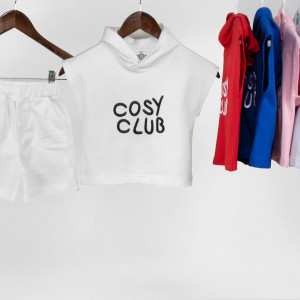 وست شلوارک بچه گانه گلدوزی COSY CLUB
